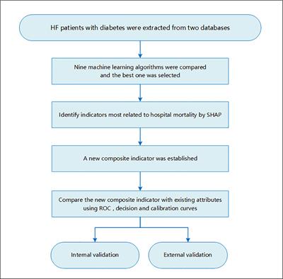A Novel Composite Indicator of Predicting Mortality Risk for Heart Failure Patients With Diabetes Admitted to Intensive Care Unit Based on Machine Learning